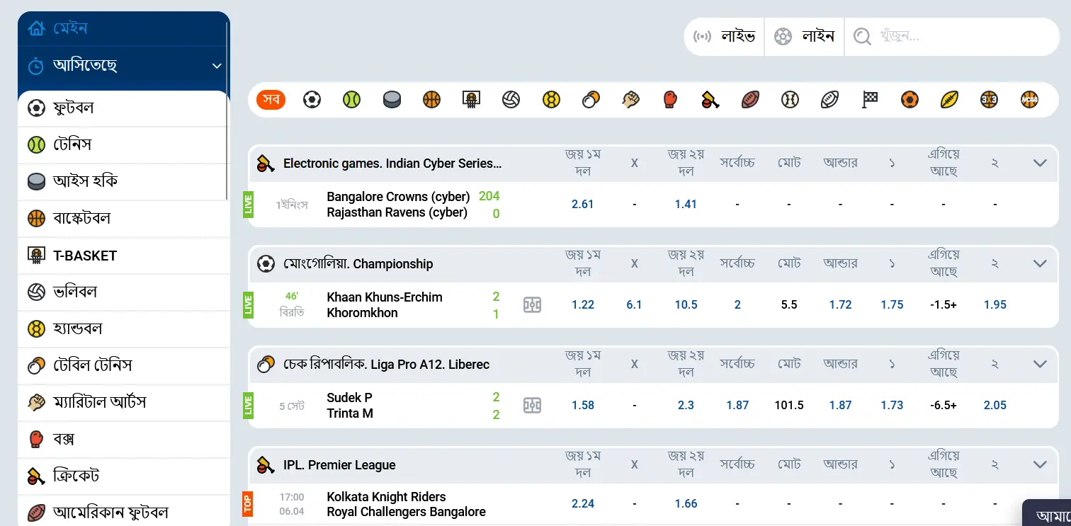Sports betting on the mirrors in Bangladesh
