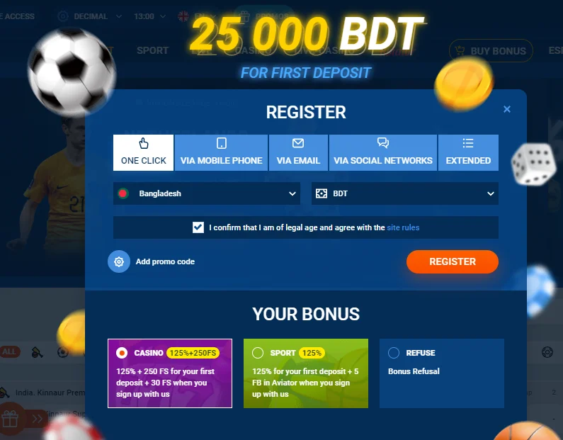 Registration Mostbet BD